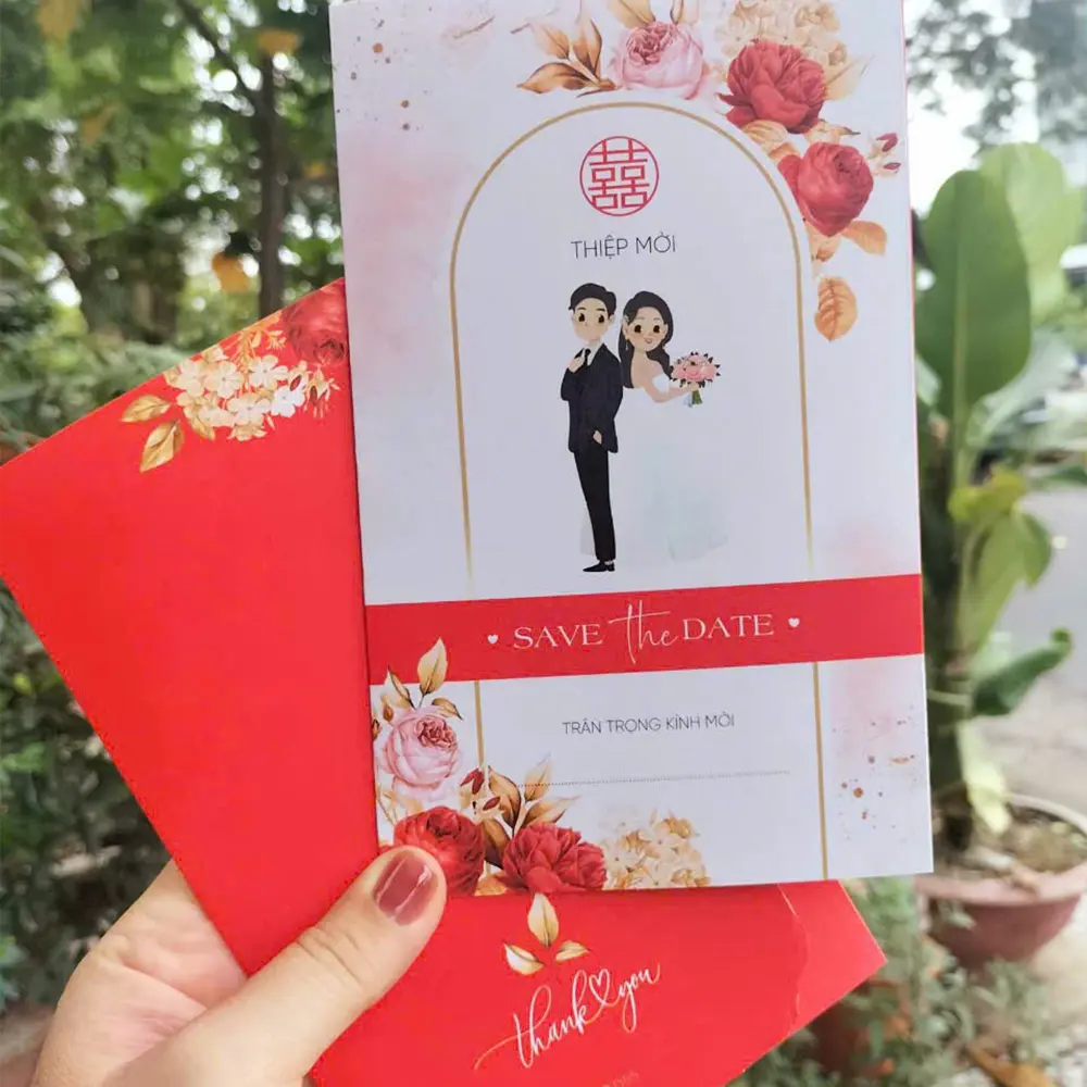Thiệp cưới giá rẻ. Mẫu thiệp cưới đẹp, in nhanh lấy ngay
