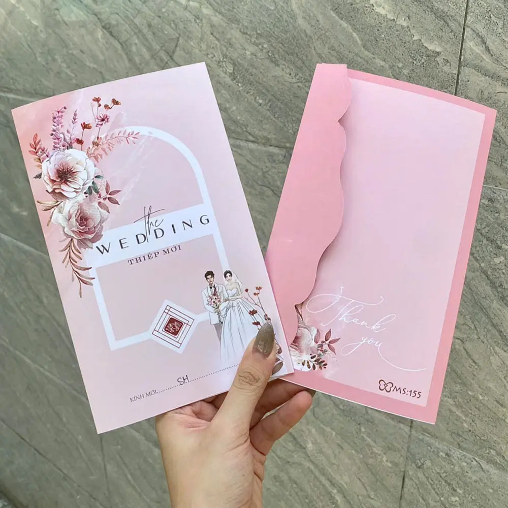 Thiệp cưới giá rẻ. Mẫu thiệp cưới đẹp, in nhanh lấy ngay